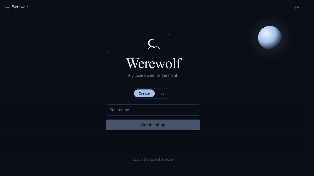 Werewolf Game product screenshot